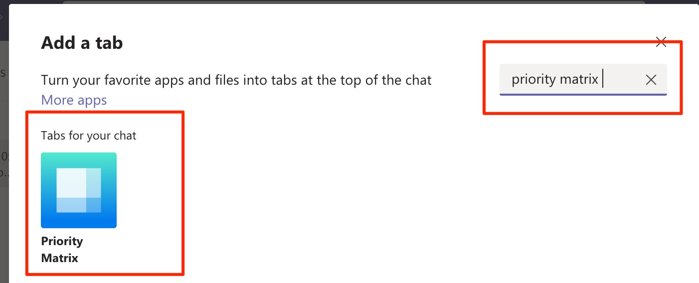 selecting priority matrix