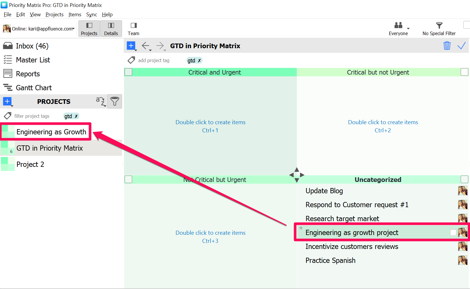 transitioning from GTD