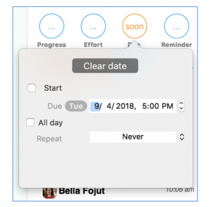 Working with Time in Priority Matrix by appfluence.com/productivity