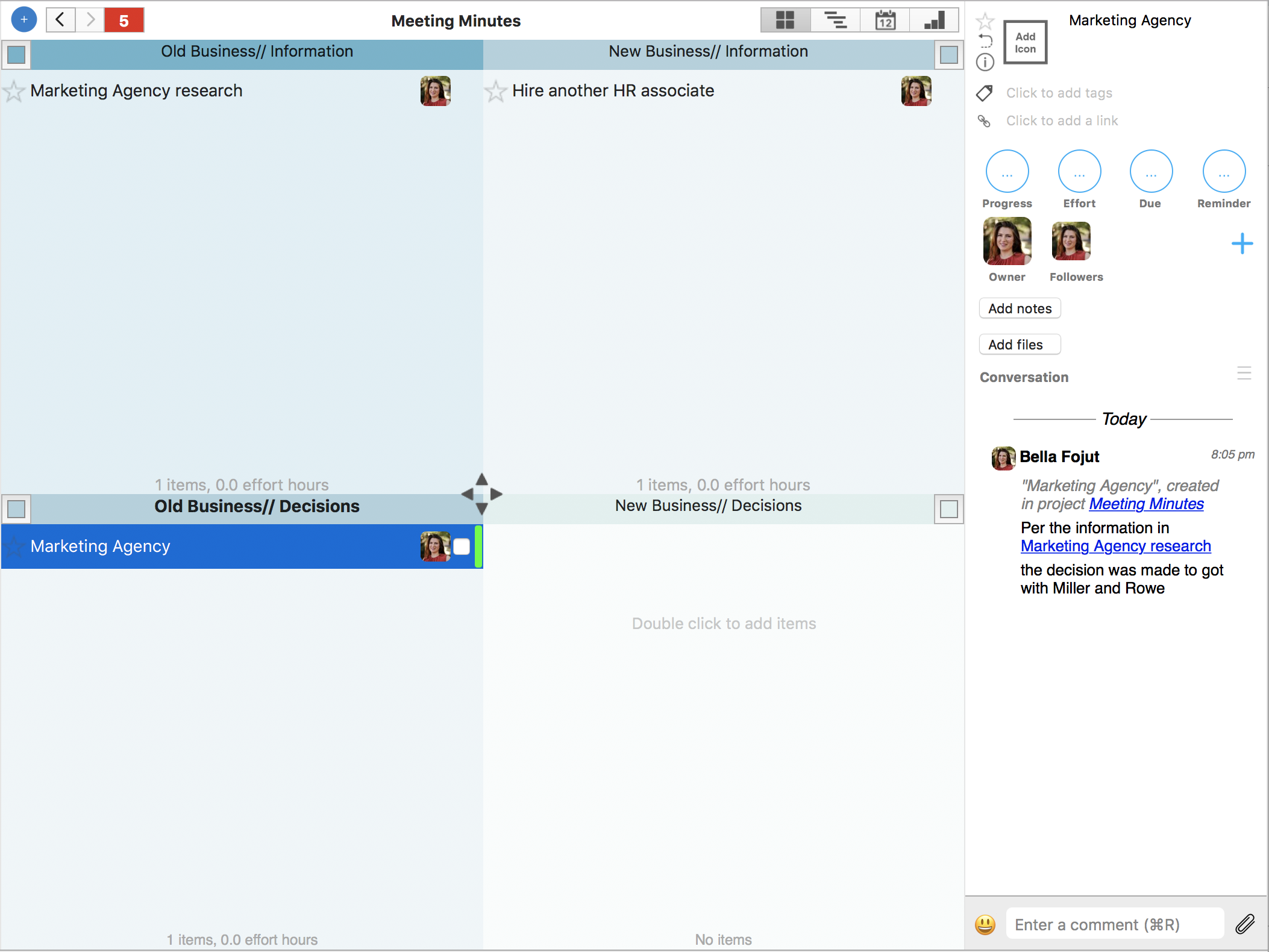 Meeting Minutes Template by appfluence.com/productivity