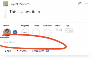 Adding a link to a Priority Matrix item