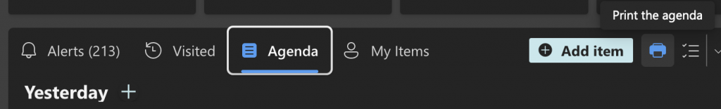 Printing the Priority Matrix agenda